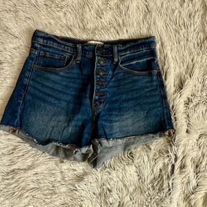 Abercrombie & Fitch High Rise Short Button Up Fly Size 27/4